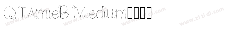 QTArnieB Medium字体转换